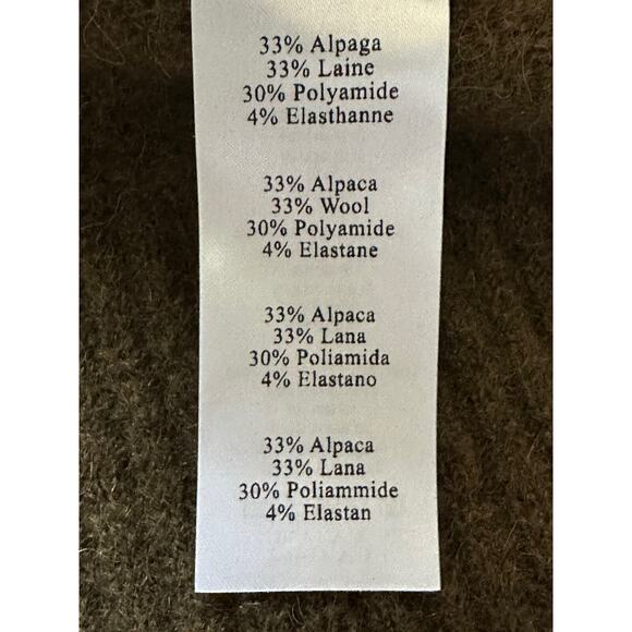 Des Petits Hauts Bastia Sweater Pullover Size 2, Olive Green Alpaca Wool New - Picture 14 of 16